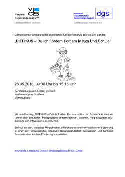 DIFFIKUS - Deutsche Gesellschaft f&uuml;r Sprachheilp&auml;dagogik