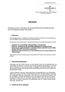 Allgemeines Merkblatt STGB II (PDF | 117,82 KB)