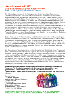 Einladung "Summerschool"