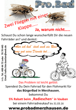 Ja, warum nicht&hellip;.. - Der F&ouml;rderverein Pro.Bad Merzhausen eV