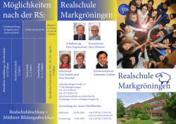 Infoblatt - Realschule Markgröningen