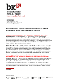 Interview mit den Regierungsr&auml;ten S. Pegoraro und H.P.