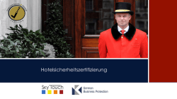 Hotelsicherheitszertifizierung