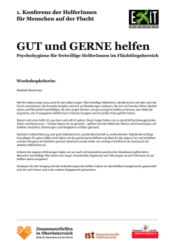 GUT und GERNE helfen