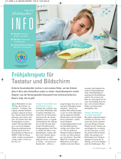 Frühjahrsputz für Tastatur und Bildschirm
