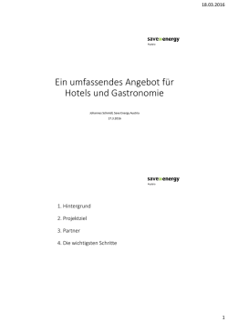 Ein umfassendes Angebot f&uuml;r Hotels und Gastronomie