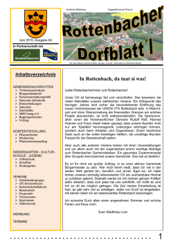 Jetzt Downloaden - in der Gemeinde Rottenbach