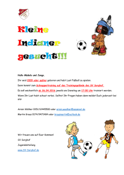 Kleine Indianer gesucht!!!