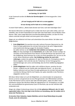 Info zur Soli-Fahrradaktion 2016