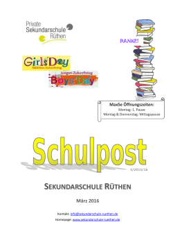 lesen - Private Sekundarschule Rüthen