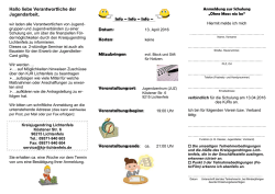 Hallo M&auml;dels und Jungs, - Kreis-Jugend