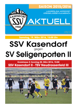 SSV Kasendorf SV Seligenporten II