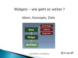 Widgets - Stud.IP