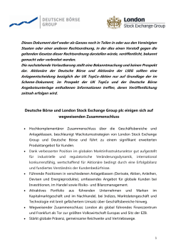 Pressemitteilung - Deutsche Börse