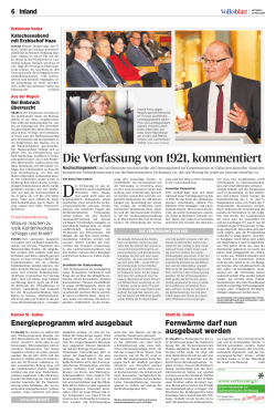 Liechtensteiner Volksblatt, 16. März 2016 - Liechtenstein