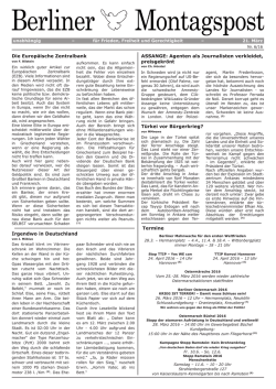 Berliner Montagspost, downloaden, ausdrucken