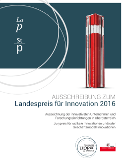 Landespreis für Innovation 2016