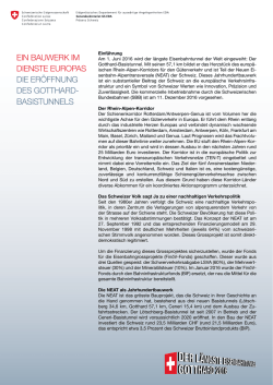 Ein Bauwerk im Dienste Europas &ndash; Factsheet