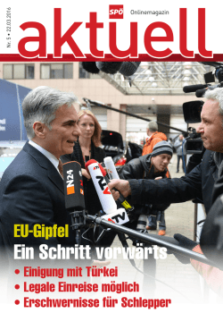 Ein Schritt vorw&auml;rts