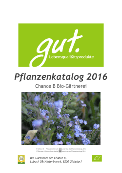 Pflanzenkatalog 2016