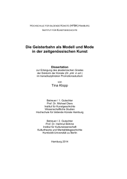 Dokument 1 - E-Dissertationen der Universität Hamburg