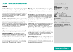 Gro&szlig;e Familienunternehmen