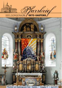 Sautens / Ausgabe 17 / April 2016 - Seelsorgeraum-Oetz