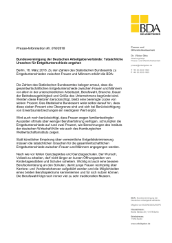 Presse-Information Nr. 016/2016 Bundesvereinigung der Deutschen