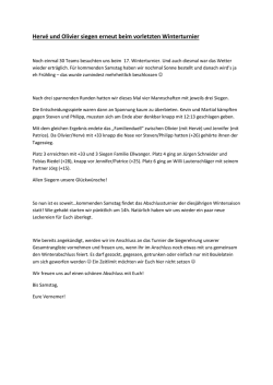 Herv&eacute; und Olivier siegen erneut beim vorletzten - pc