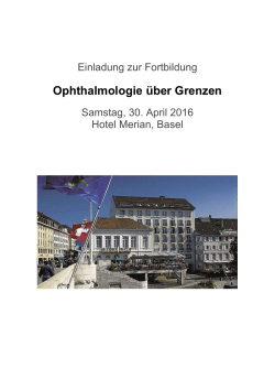Ophthalmologie über Grenzen - Ambimed Tagesklinik Basel
