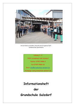 Informationsheft 2016