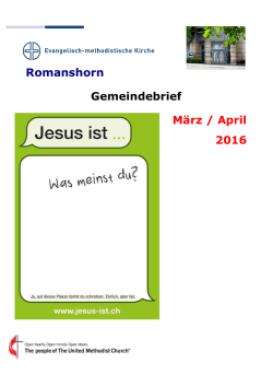 März-April 2016 - Evangelisch