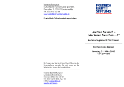 Hetzen Sie noch &ndash; oder leben Sie schon - Friedrich-Ebert