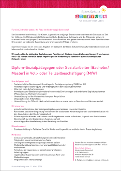 DiplomSozialp&auml;dagogen oder Sozialarbeiter (Bachelor
