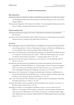Publikationen - Institut für Deutsche Philologie