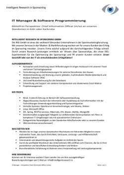 IT Manager & Software Programmierung
