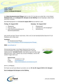 Infoschreiben