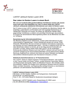 LUSTAT News - LUSTAT Statistik Luzern