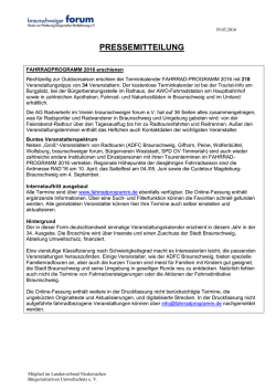 pressemitteilung - Fahrradprogramm