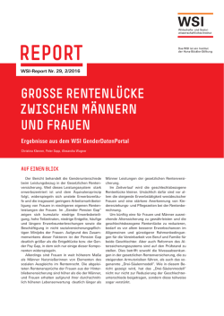 Gro&szlig;e Rentenl&uuml;cke zwischen M&auml;nnern und - Hans-B&ouml;ckler