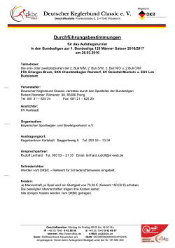 Durchf&uuml;hrungsbestimmungen