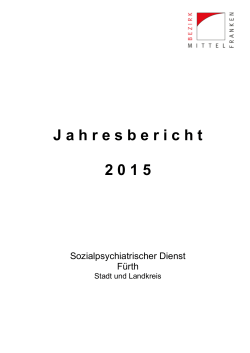 Jahresbericht 2015 - Sozialpsychiatrischer Dienst Fürth
