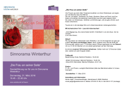 Sinnorama Winterthur Donnerstag, 31. März 2016. Mehr