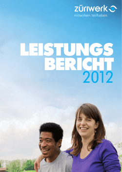 Jahresbericht (Leistungsbericht) 2012