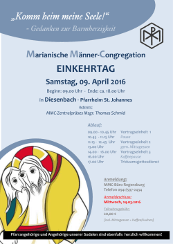 einkehrtag - Marianische M&auml;nner