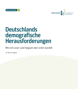 Deutschlands demografische Herausforderungen - Berlin