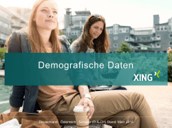 XING Mediadaten - Advertising on XING