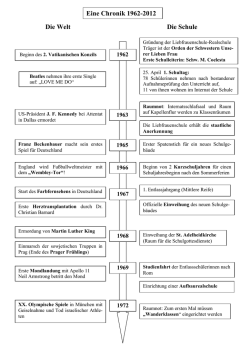 Die Welt Die Schule Eine Chronik 1962-2012