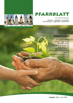 Pfarrblatt März - Pfarre Arbesbach