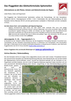 Infos zum Fluggebiet